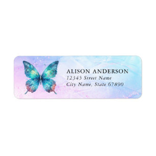 Butterfly Return Address Labels