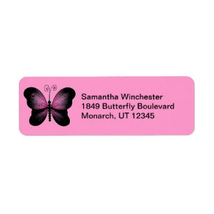 Butterfly Return Address Labels