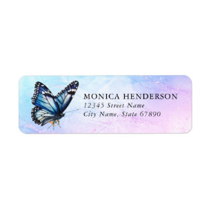 Butterfly Return Address Labels