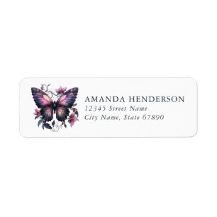 Butterfly Return Address Labels