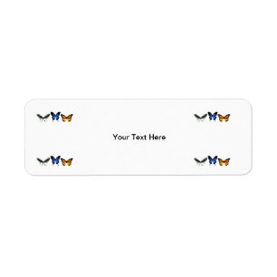 Butterfly Return Address Mailing Labels