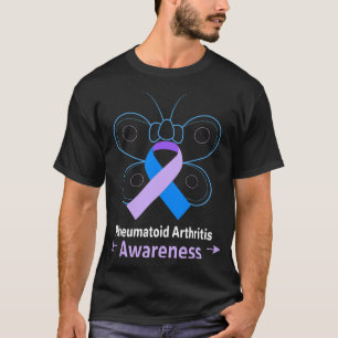 Butterfly Rheumatoid Arthritis Arthritis Awareness T-Shirt