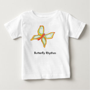 Butterfly Rhythm baby T shirt