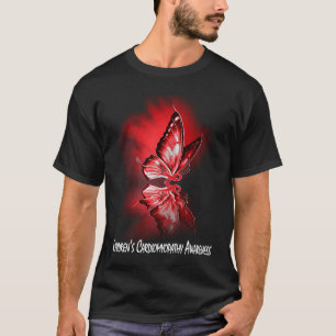 Butterfly Ribbon Children's Cardiomyopathy Awarene T-Shirt