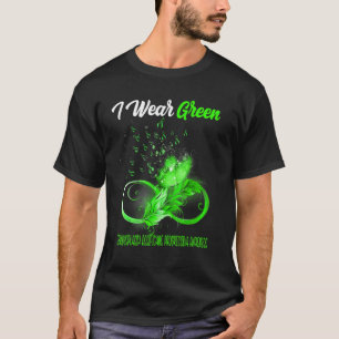 Butterfly Ribbon Feather Fibrodysplasia Ossificans T-Shirt