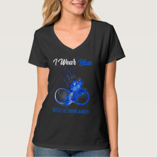 Butterfly Ribbon Feather Restless Legs Syndrome Aw T-Shirt