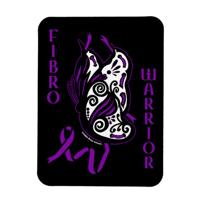 Butterfly/Ribbon...Fibro Magnet (Vertical)