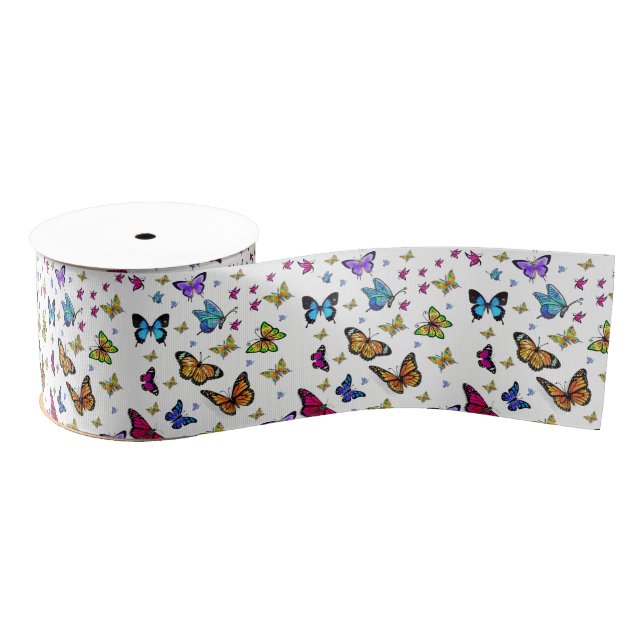 butterfly ribbon grosgrain ribbon (Spool)