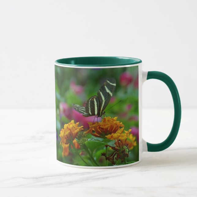 butterfly ringer ceramic mug (Right)