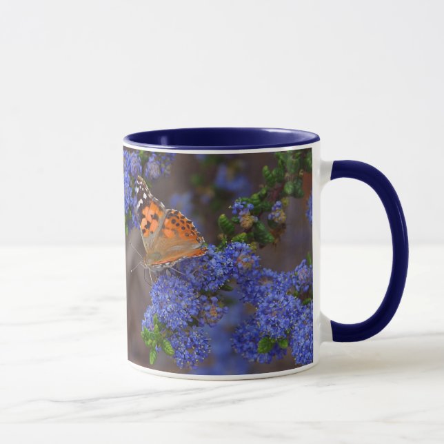 butterfly ringer ceramic mug (Right)