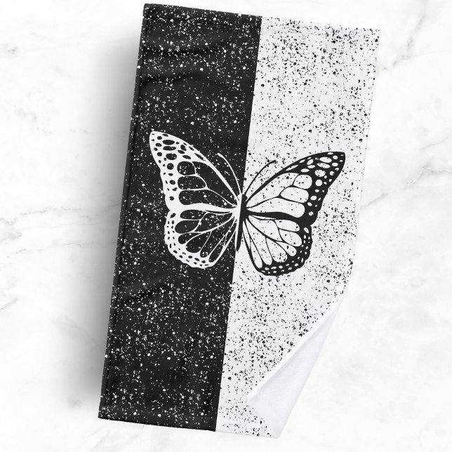 Butterfly Romantic Girly Aesthetic Elegant Classy Hand Towel (Creator Uploaded)