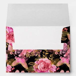 Butterfly Rose Garden Floral Flower Cute Aesthetic Envelope