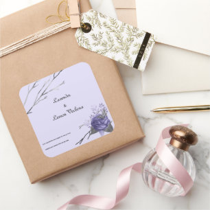 Butterfly Rose Luxury Soap and Candle Label