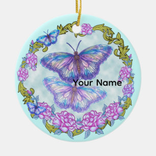 Butterfly  Roses  ornament