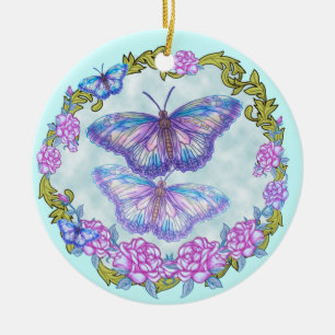 Butterfly  Roses  ornament