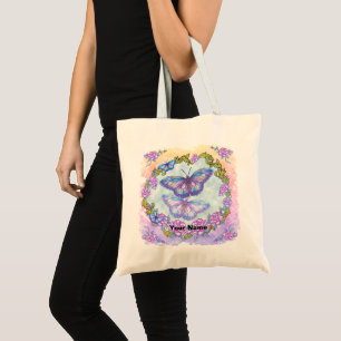 Butterfly Roses Tote Bag