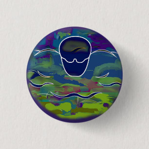Butterfly Round Button