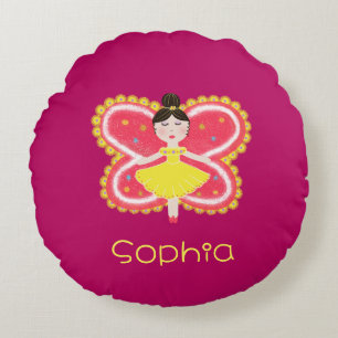 Butterfly round cushion