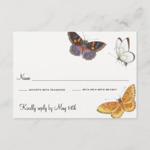 Butterfly RSVP Card