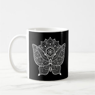 Butterfly Sacred Mandala Spiritual Coffee Mug