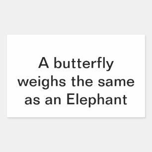 butterfly same as Elephant Hankamer Arrtjunkhaus Rectangular Sticker