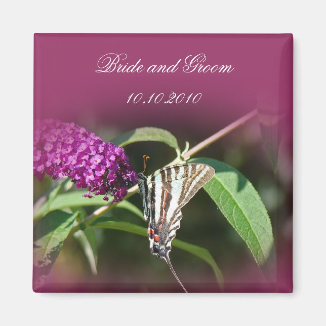 Butterfly Save-The-Date Magnet (Front)