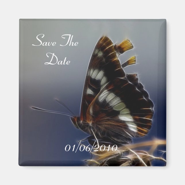 Butterfly  Save The Date Magnets (Front)