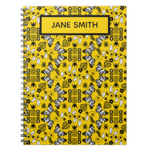 Butterfly Scandinavian folk art Notebook