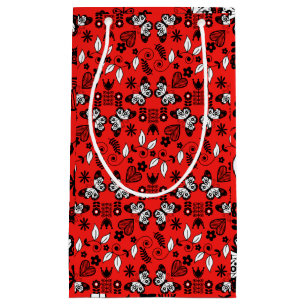 Butterfly Scandinavian folk art Small Gift Bag