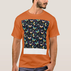 Butterfly Seamless Pattern Boho Cute Spring Insect T-Shirt