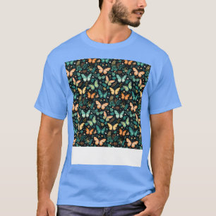 Butterfly Seamless Pattern Boho Cute Spring Insect T-Shirt