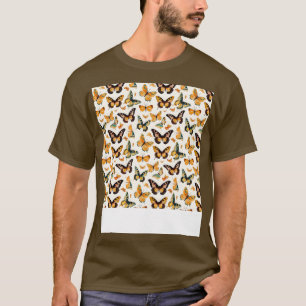 Butterfly Seamless Pattern Boho Cute Spring Insect T-Shirt