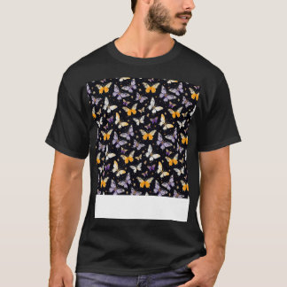 Butterfly Seamless Pattern Boho Cute Spring Insect T-Shirt