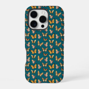 Butterfly Seamless Pattern. Monarch Butterfly iPhone 16 Pro Case
