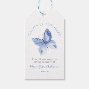 Butterfly Seed Packet Memorial Funeral Favour Tag
