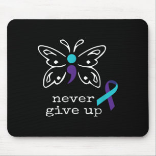 Butterfly Semicolon Gift Suicide Prevention Awaren Mouse Mat