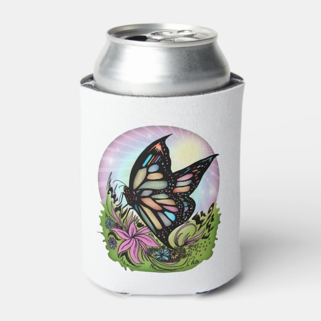 Butterfly Serenity Can Cooler (Can Front)
