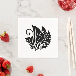 Butterfly-shaped ginkgo leaves napkin