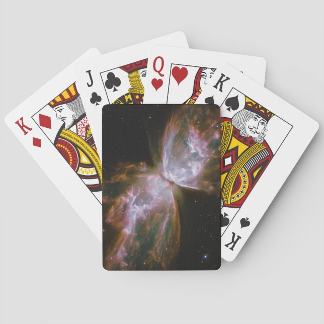Butterfly Shaped Planetary Nebula Playing Cards (Back)