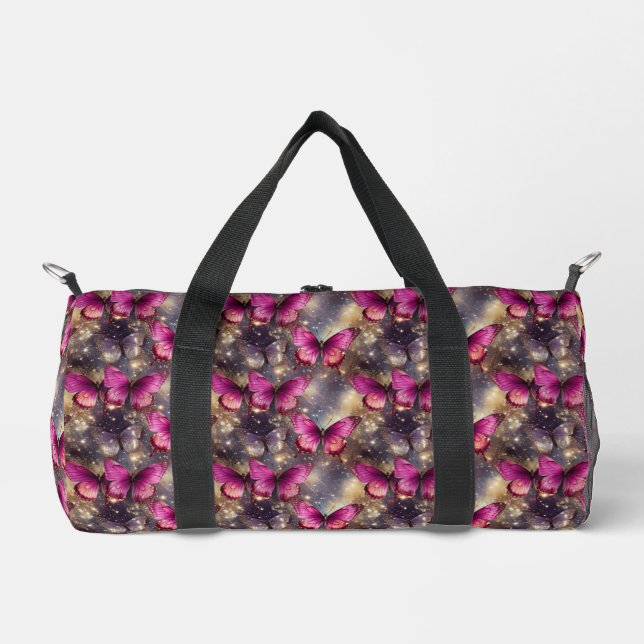 Butterfly Shimmers Duffle Bag (Front)