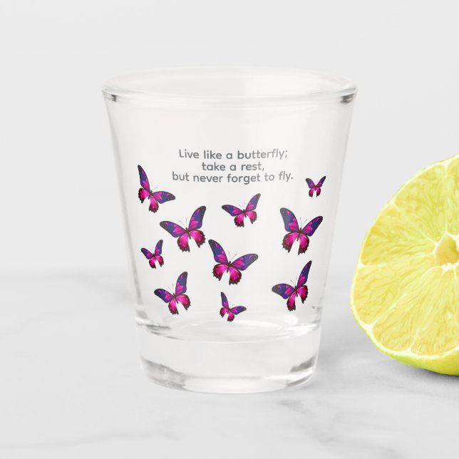 Butterfly Shot glass (Front)