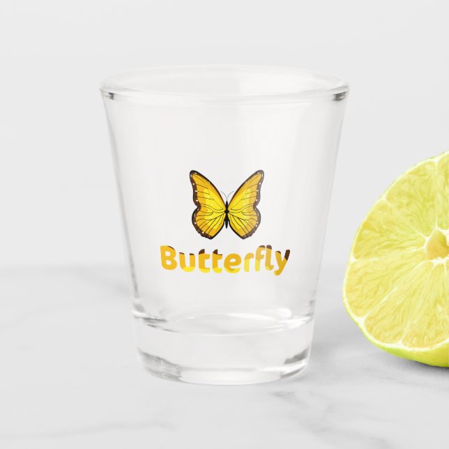 Butterfly Shot Glass (Front)