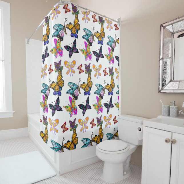 Butterfly shower curtain (In Situ)