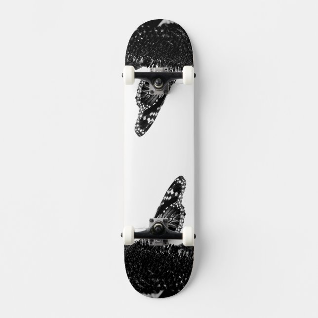 butterfly shy blacq skateboard (Front)