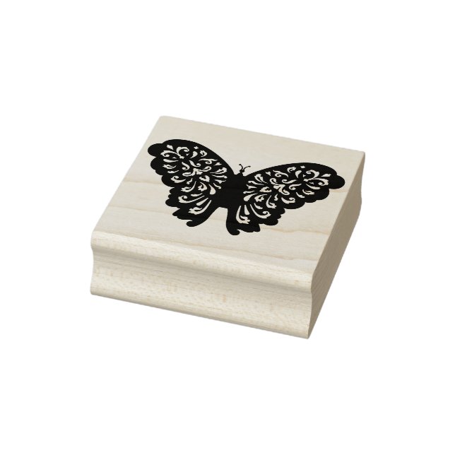 butterfly silhouette art stamp (Stamp)