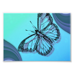 Butterfly Silhouette Photo Print