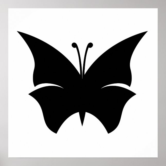 Butterfly Silhouette Poster (Front)
