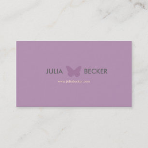 Butterfly Silouhette Business Card