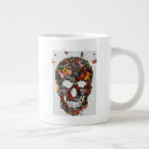 Butterfly Skull Large Coffee Mug