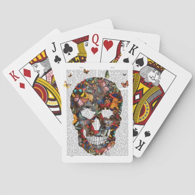 Butterfly Skull Playing Cards (Back)